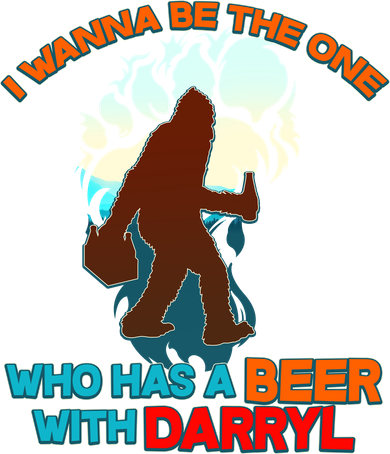 I Wanna Be the One Who Has a Beer With Darryl Funny Bigfoot Women's Tank Top